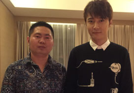 广州超凡国际与明星合影